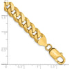 14K 8mm Flat Beveled Curb Chain