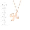 Cursive Tilted Initial Necklace