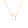 Sideways Block Initial Necklace