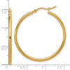 10K Polished Hinged Hoop Earrings