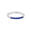 50/50 Sapphire &amp; Diamond Stackable Band