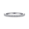 14K White Gold Diamond Matching Wedding Band