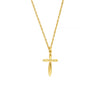 Puffy Cross Pendant Necklace