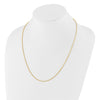 14K Adjustable 1.5mm Wheat Chain