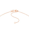 Script 'U' with Diamond Bezel Necklace