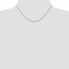 14K White Gold 1.3mm Diamond-Cut Rope Chain