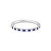 Diamond Sapphire Eternity Band (1/4tcw)