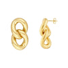 Polished Curb Link Dangle Earrings