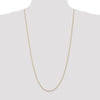 14K 1.5mm Diamond-Cut Rope Chain Anklet