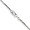 14K White Gold 1.4mm Round Cable Chain