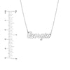 5mm Script Font Nameplate Necklace