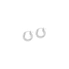 Sterling Silver 3mm x 15mm Polished Hoop Earrings