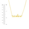 5mm Doodle Nameplate Necklace
