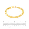 Chunky Paper Clip Bracelet with Diamond Lock