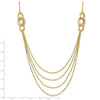14K Four Layer Rope Chain Necklace