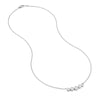 Bezel Set 5 Stone Graduated Diamond Necklace