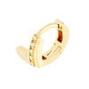 Double Bar Ascending Diamond Hoop Earrings