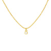 Diamond Drops Necklace on D/C Bead Chain
