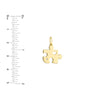 Puzzle Piece Heart Charm with 1pt Diamond