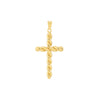 Large Twist Cross Pendant
