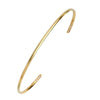 Cuff Bangle with 1/20tcw Diamond Ends