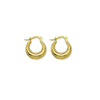Beaded Edge Mini Hoop Earrings