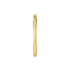 2mm x 25mm Diamond-Cut Hoop Earrings