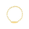Oval Paper Clip ID Bracelet