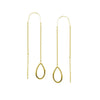 Open Teardrop Threader Earrings