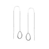 Open Teardrop Threader Earrings
