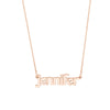 5mm Bubble Font Nameplate Necklace