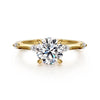 14K Yellow Gold Round Diamond Engagement Ring