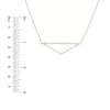 Sterling Silver Elongated Triangle Necklace