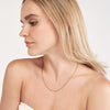 50/50 Paper Clip and Rope Necklace