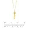 5mm Vertical Typewriter Font Necklace