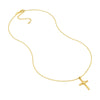 Twist Cross Heart Center Necklace