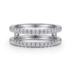 14K White Gold Diamond Ring Enhancer