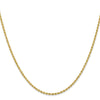 14K 2mm Solid Regular Rope Chain