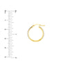 Plated Sterling Silver Five-Row Sparkle Hoops
