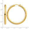 Sterling Silver Gold-plated 3.5mm Tube Earrings