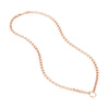 Charm-Ready Hollow Rolo Chain Necklace