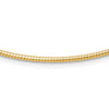 14K 2mm Round Omega Necklace