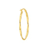 Large Oval Twisted Hoop Earrings
