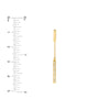 Diamond and Polished Bar Drop Earrings