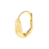 Ribbed Earrings on Leverback