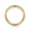 14K Yellow-White Gold Round Diamond Anniversary Band
