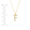 Diamond Gothic 'F' Necklace