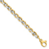 14K Two-tone Polished Fancy Link Necklace