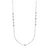 Saturn Chain Bezel Long Necklace