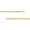 Hollow Graduated Large Rolo Necklace